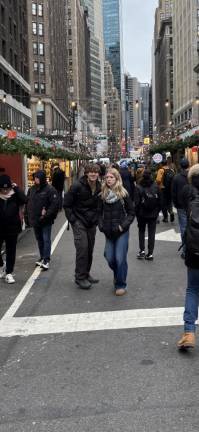 Many of the shoppers on the northern end of the Herald Holiday Market said they did not even realize there had been a fire there last week.