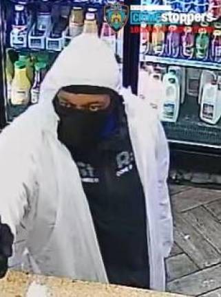 Hazmat killed, now identified as Kimond Travis, was arrested on March 9 for killing a deli worker in a botched robbery attempt at Daona Deli &amp; Grocery on E. 81st and Third Ave as part of a six day crime spree across three boroughs. Photo: NYPD crimestoppers.