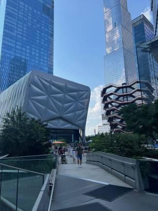 Several towers in Hudson Yards are currently viewable while strolling the High Line, but opponents of the proposed $12 billion casino project argue that it would create two towers too many. Related argues that the project would create jobs.