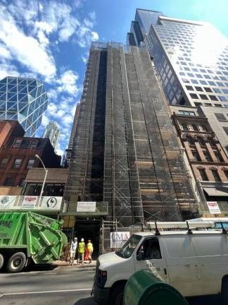 The former home of the DuArt film processing company, at 245 W. 55th St., is currently both a vacant building and a polluted brownfield. The DEC said that before a new residential tower can be erected on the site, the building’s new owners are obligated to clean up the leached chemicals left from DuArt.