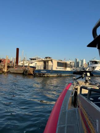 Ferry Father Mychal Judge as seen from FDNY Marine boat