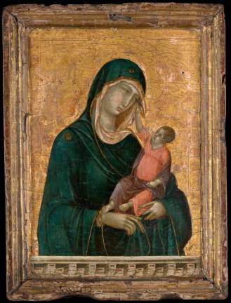 The Metropolitan Museum’s “Madonna and Child” by Duccio di Buoninsegna receives well-deserved star treatment in “Siena: The Rise of Painting, 1300–1350.”