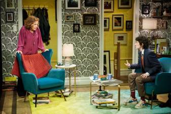 Colleen Litchfield and Betsy Aidem play Greta and Tanner in Matthew Freeman’s new play, <i>”The Ask.”</i>