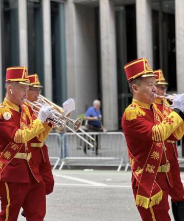 Chinese Marching Band at AAPI Parade