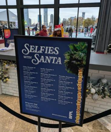 Selfies With Santa at Brookfield Place, Dec. 15, 2024.