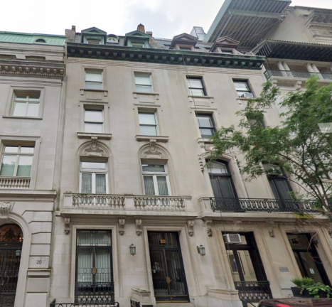 Bill Cosby and his wife Camille are facing foreclosure on a six-story townhouse they own at 18 E. 71st St., pictured above. They are also facing foreclosure on a house at 243 E. 61st St.