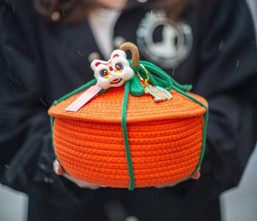 A gift basket of Lucky Persimmons is a popular option as Chinese New Year approaches, starting on Jan. 29.