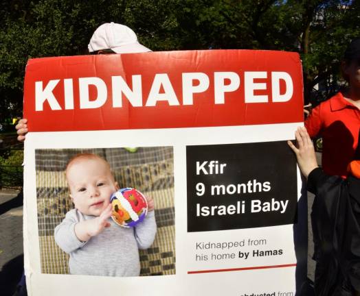 A nine-old Israeli baby was among the more than 200 hostages snatched from their home in the Hamas raid on southern Israel on Oct. 7, 2023.