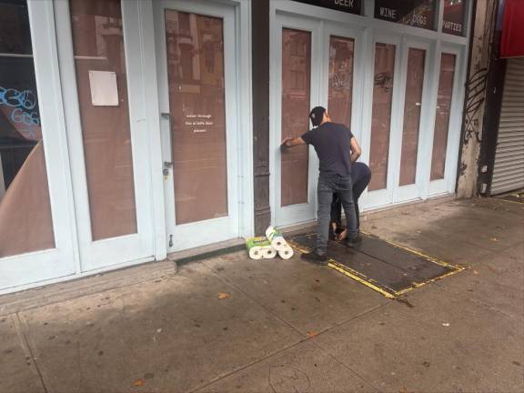 The owners of Boris &amp; Horton (above) are keeping a low profile as they tidy up the now shut down establishment. They faced a social media backlash after a Go Fund Me drive that raised $250,000 was not enough to save either their Brooklyn store or the East Village store.