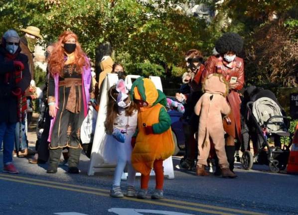 Morningside Heights community members celebrate Halloween.