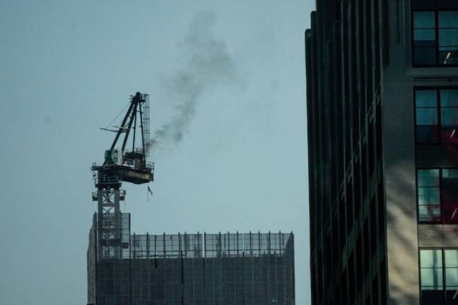 A construction crane doing work on 10th Avenue in Hell’s Kitchen collapsed on July 26.