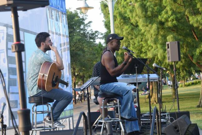 Bradley Gibson enjoyed putting a personal touch into each selected song for his Broadway by the Boardwalk concert.