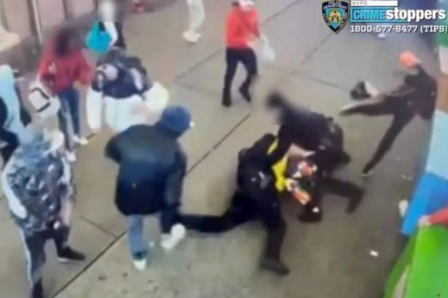 At least seven people have been arrested who were said to be involved in an earlier assault against police officers by migrants in the infamous Times Sq. brawl on W. 42nd St. near Seventh Ave. on Jan. 27th.