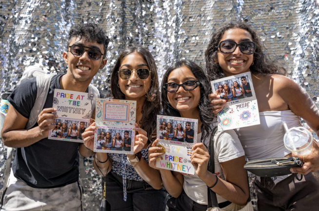 Whitney visitors take part in Pride month programming.