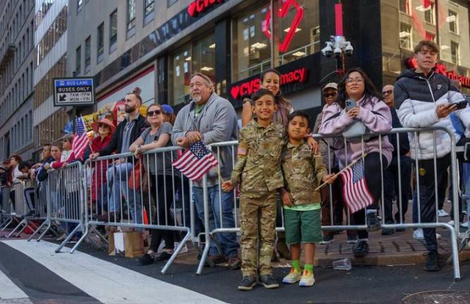 Parade watchers young and old turned out for the annual Veteran’s Day Parade.