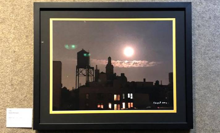 <b>The award-winning “Watertower Moon” by Karen Rempel.</b>