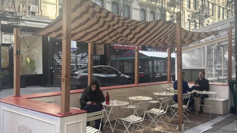 The number of dining sheds in NYC has dropped precipitously in recent months, and certain unapproved sheds may come down for the season by Nov. 1. Most restaurants with existing sheds did not bother to apply for a new license. A new survey of restaurant owners says many are unhappy with the new regulations.