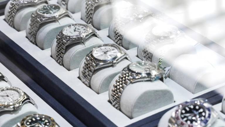 Bling: High end watches are big sellers. They most expensive watch that family member sold was for $200,000.